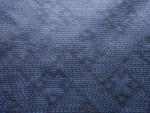 アンティーク　編目模様織り出し本場泥大島紬着物